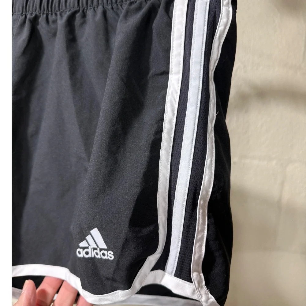 adidas Marathon 10 Running‎ Shorts Womens Medium Black Climalite Athletic Gym